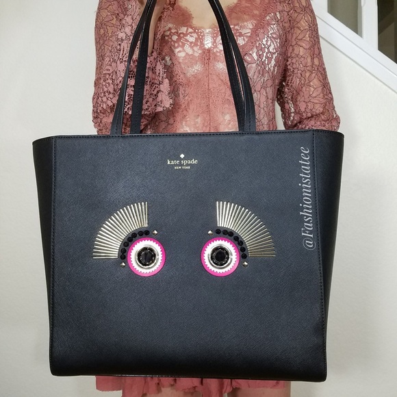 kate spade Handbags - NWT KATE SPADE LARGE TOTE WARM AND FUZZY MONSTER